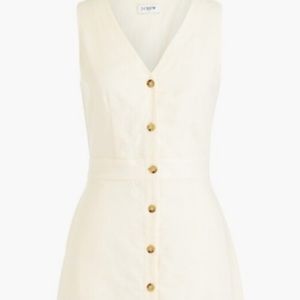 J Crew button down, linen/cotton blend dress